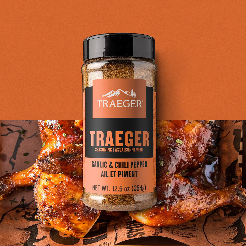 Traeger - 12.5 Oz Seasoning Garlic and Chili Pepper Rub - SPC287