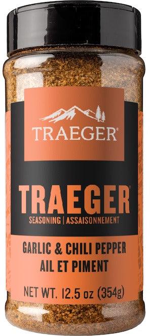 Traeger - 12.5 Oz Seasoning Garlic and Chili Pepper Rub - SPC287