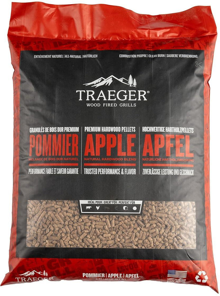 Traeger - Apple BBQ Wood Pellets 9 kg - PEL343