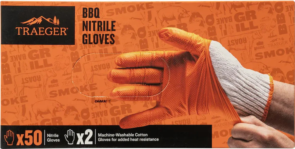 Traeger - BBQ Nitrile Prep & Serve Gloves, 25 Pairs - BAC826