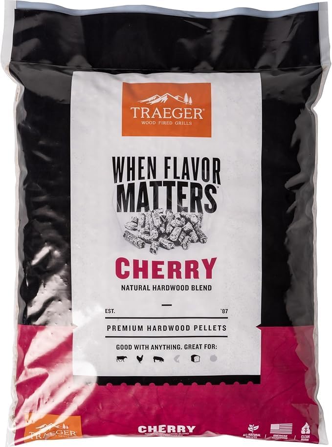 Traeger - Cherry BBQ Wood Pellets 9 kg - PEL339