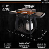 Traeger - Flatrock 2 Zone 26" Flat Top Propane Griddle - TF2NN46DNC