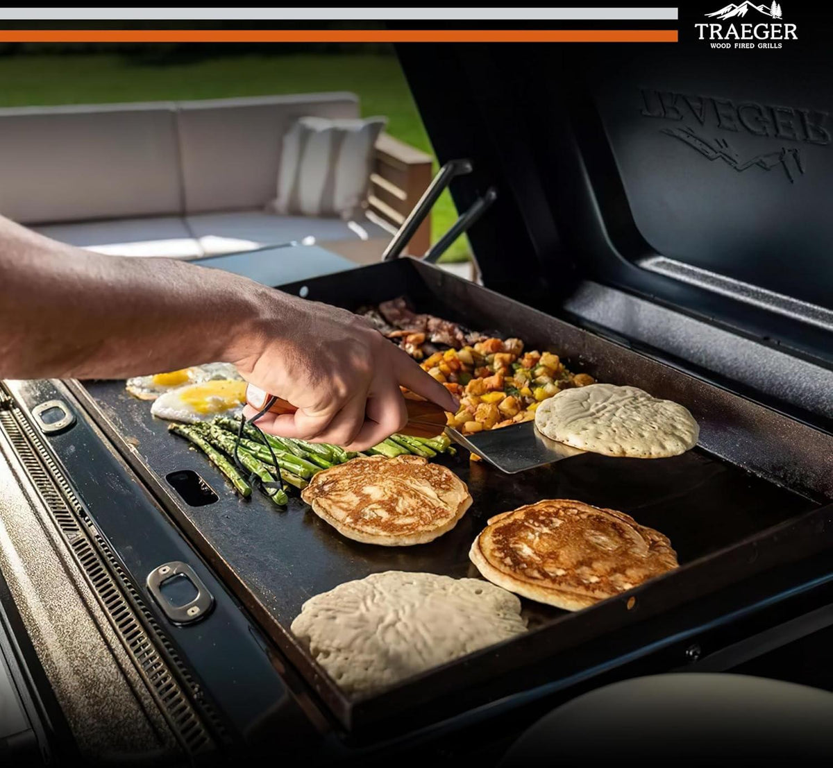 Traeger - Flatrock 2 Zone 26" Flat Top Propane Griddle - TF2NN46DNC