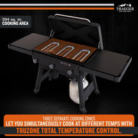 Traeger - Flatrock 3 Zone 33" Flat Top Propane Griddle - TF3CN59AN