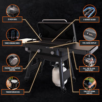 Traeger - Flatrock 3 Zone 33" Flat Top Propane Griddle - TF3CN59AN