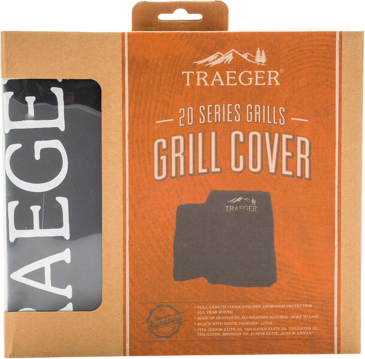 Traeger - Full-Length Grill Cover for Tailgater / Bronson / Jr / Jr Elite - BAC580