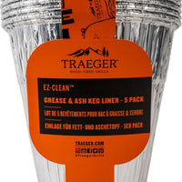 Traeger - Grease & Ash Keg Liner, Pack of 5 - BAC608