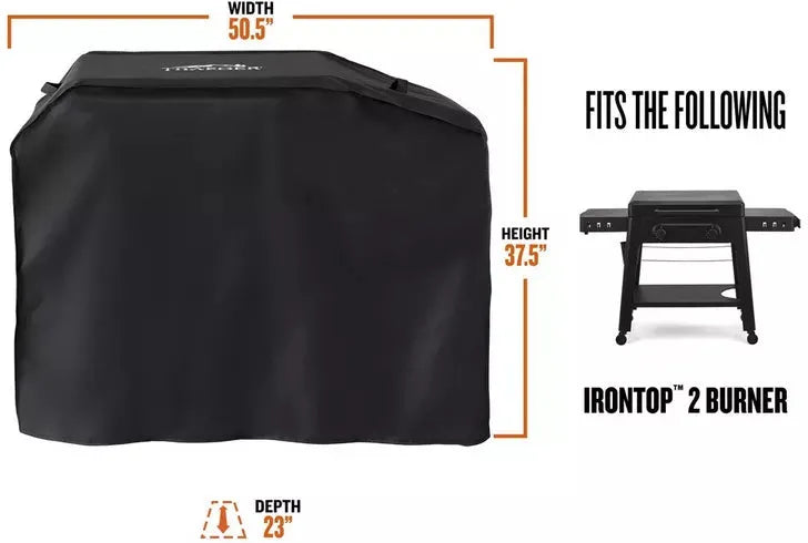 Traeger - Irontop 2-Burner Full-Length Grill Cover - BAC876P