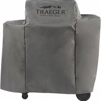 Traeger - Ironwood 650 Full-Length Gray Grill Cover - BAC560