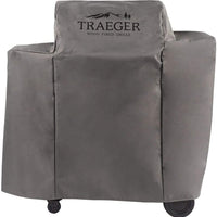 Traeger - Ironwood 650 Full-Length Gray Grill Cover - BAC560