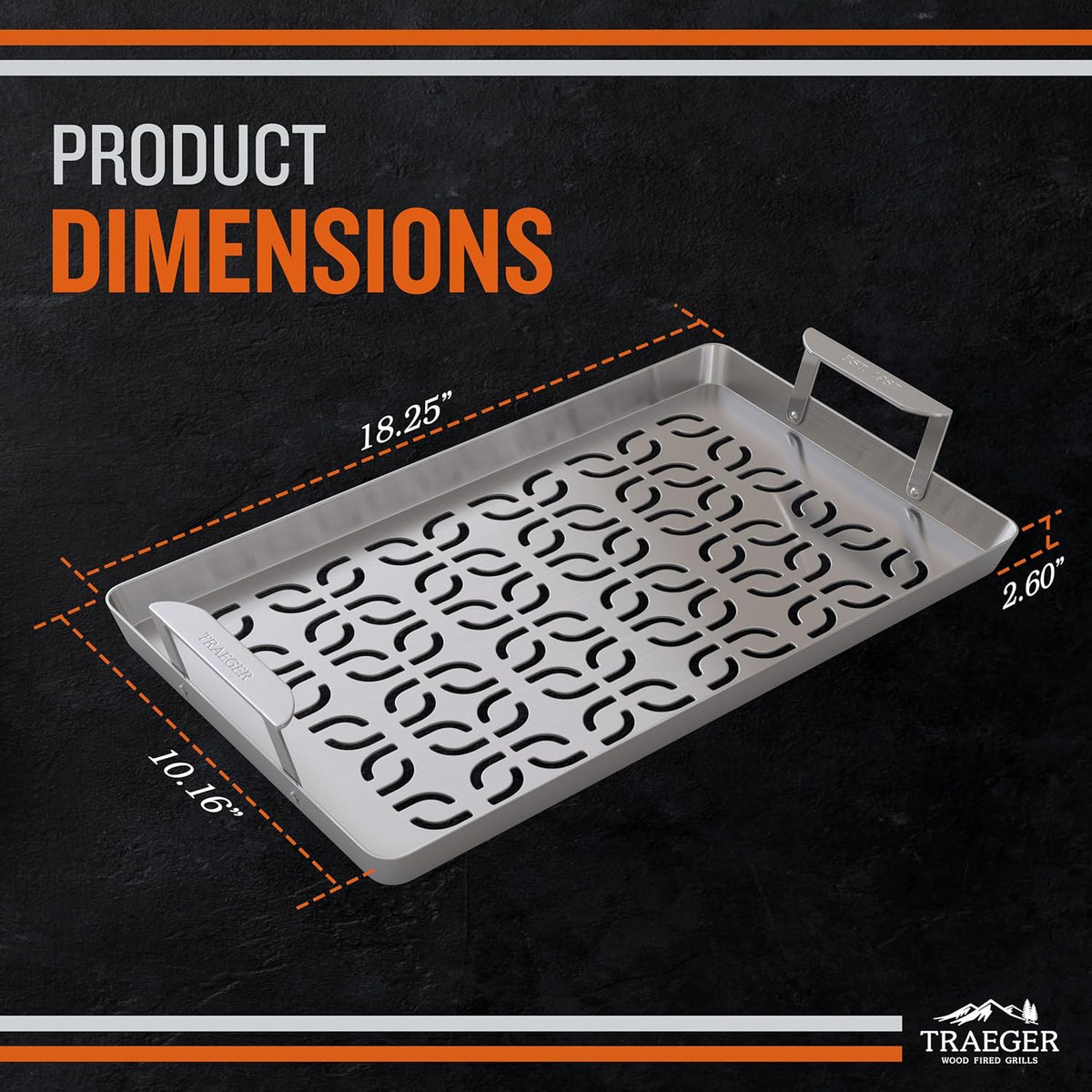 Traeger - ModiFIRE Fish & Veggie Stainless Steel Grill Tray - BAC610