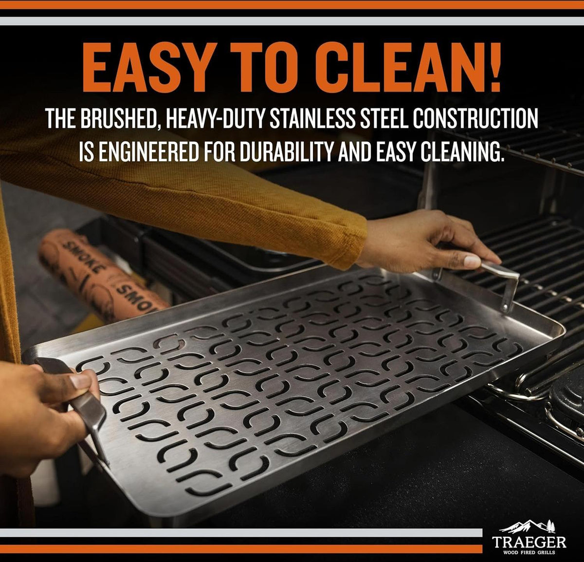 Traeger - ModiFIRE Fish & Veggie Stainless Steel Grill Tray - BAC610