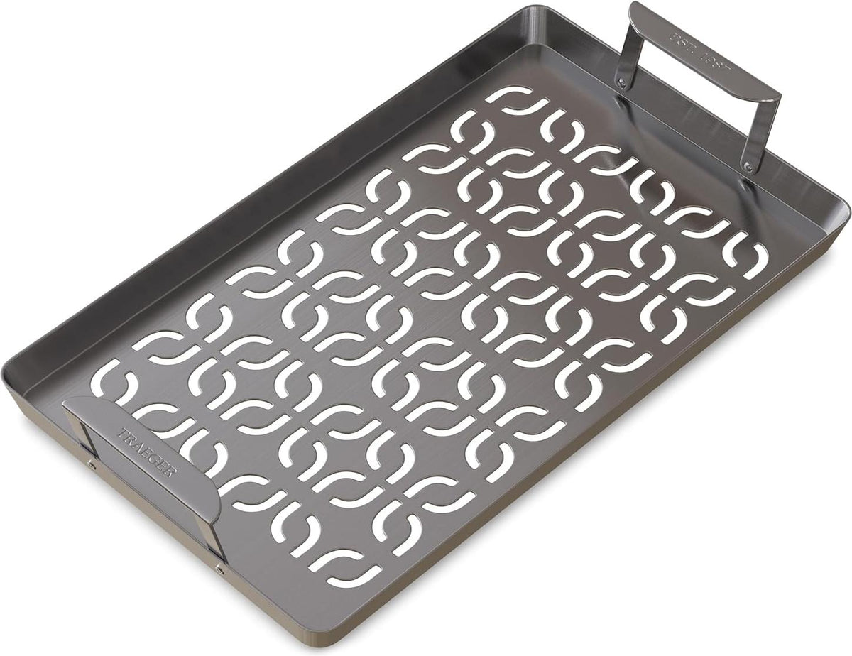 Traeger - ModiFIRE Fish & Veggie Stainless Steel Grill Tray - BAC610