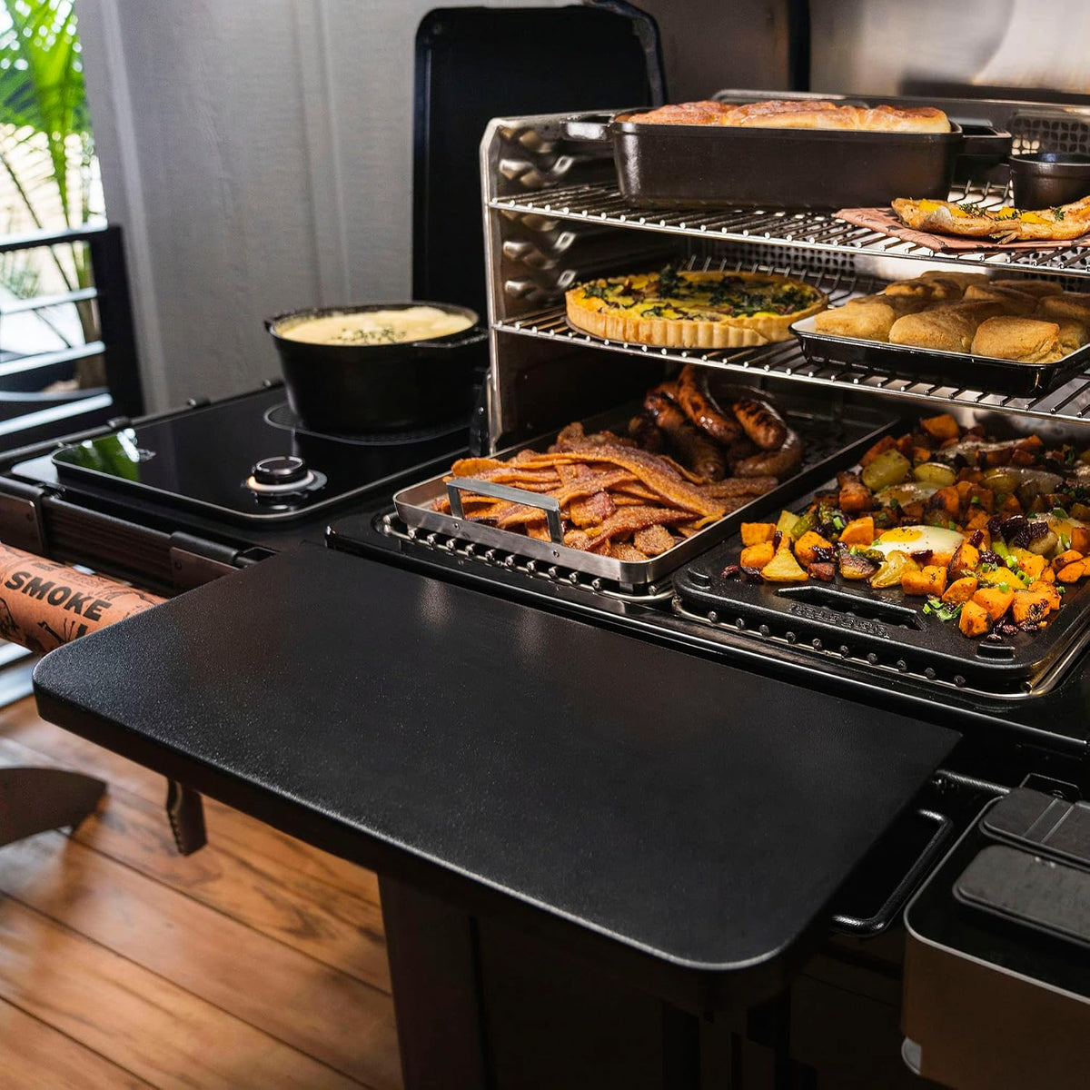 Traeger - P.A.L. Pop-And-Lock Large Front Shelf - BAC604