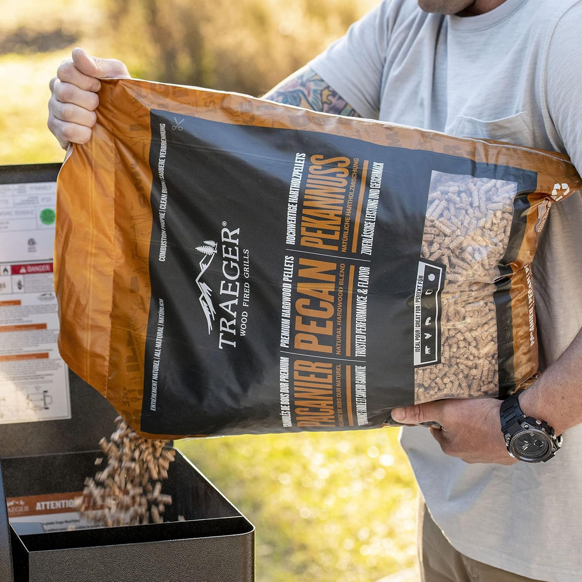 Traeger - Premium Hardwood Pecan Pellets, 9 kg - PEL340
