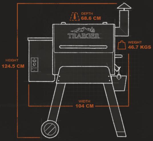 Traeger - Pro Series 22 Electric Wood Pellet Blue Grill and Smoker - TFB57PUBC