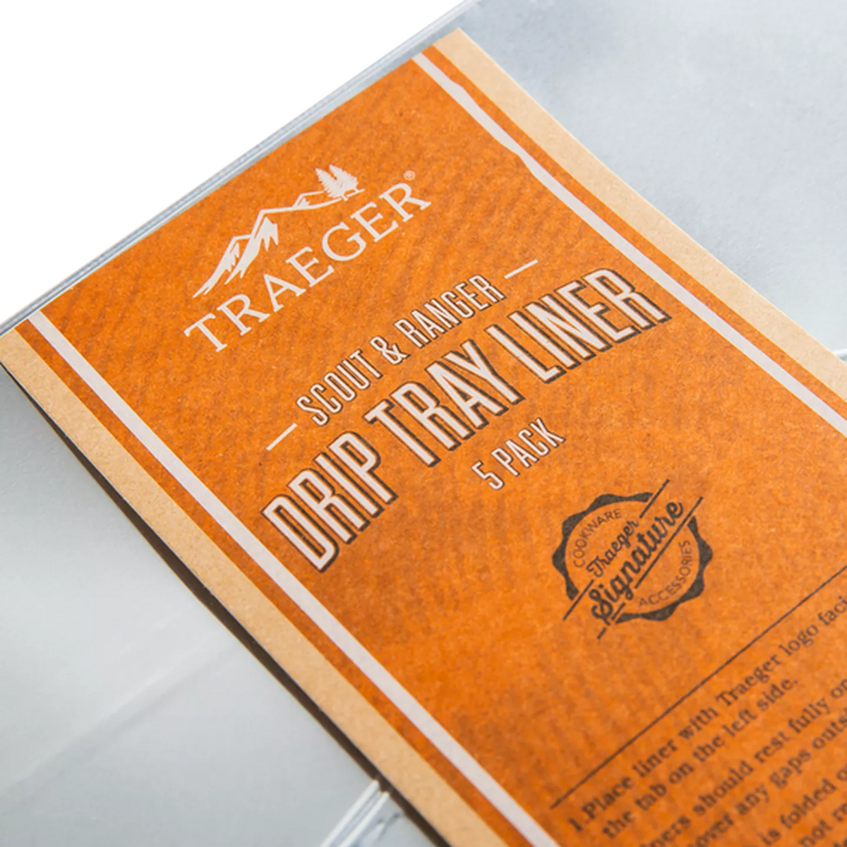 Traeger - Ranger/Scout Drip Tray Liner, Pack of 5 - BAC571