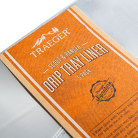 Traeger - Ranger/Scout Drip Tray Liner, Pack of 5 - BAC571