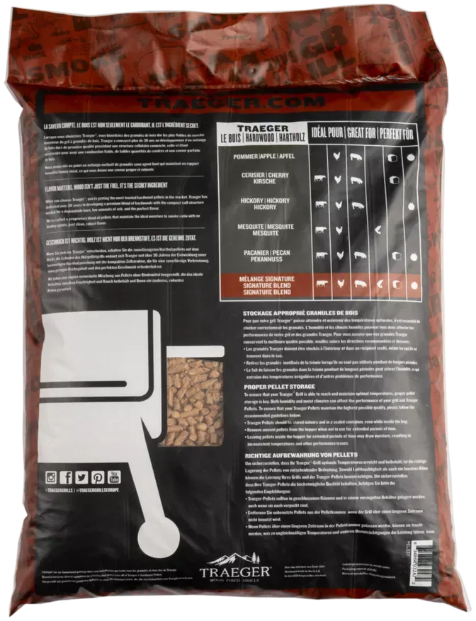 Traeger - Signature Blend Wood Pellets, 9 kg - PEL337