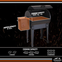 Traeger - Tailgater 20 Black Portable Electric Wood Pellet Grill and Smoker - TFB30KLF