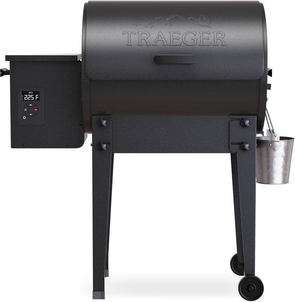 Traeger - Tailgater 20 Black Portable Electric Wood Pellet Grill and Smoker - TFB30KLF