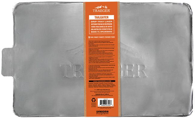 Traeger - Tailgater/Bronson Drip Tray Liners, Pack of 5 - BAC578