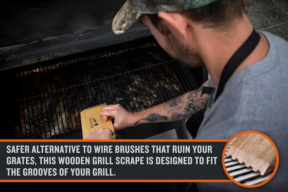 Traeger - Wooden Scape Grill Scraper - BAC454