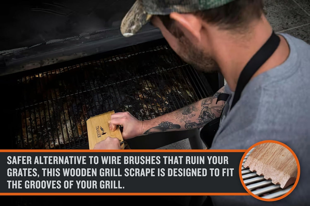 Traeger - Wooden Scape Grill Scraper - BAC454