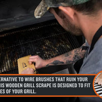 Traeger - Wooden Scape Grill Scraper - BAC454