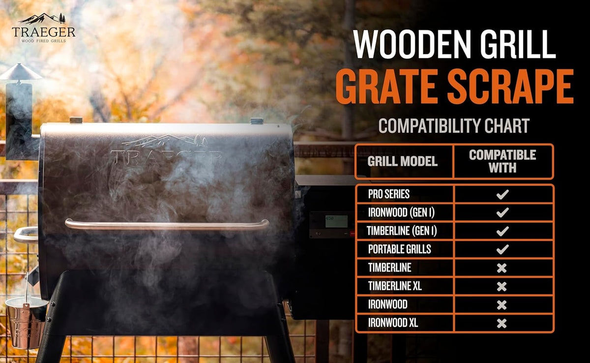 Traeger - Wooden Scape Grill Scraper - BAC454