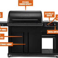 Traeger - Woodridge Pro Plus Black Freestanding Wood Pellet Grill - TFC97JLKC
