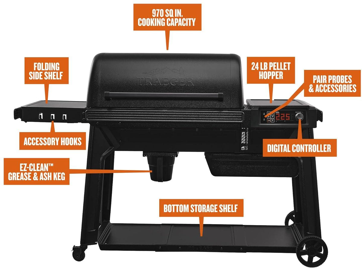 Traeger - Woodridge Pro Wood Pellet Grill - TFB97JLHC