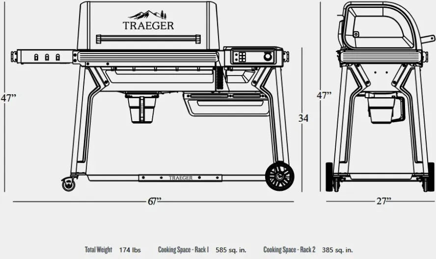 Traeger - Woodridge Pro Wood Pellet Grill - TFB97JLHC