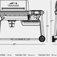 Traeger - Woodridge Pro Wood Pellet Grill - TFB97JLHC