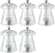 Tre Spade - 10 cm Acrylic Resin Crystal-Shaped Pepper Mill, Pack of 4- 43682