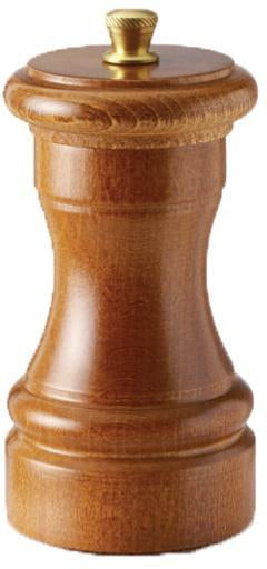 Tre Spade - 10 cm Dark Italian Beech Wood Pepper Mill, 4/cs - 43665