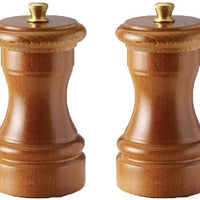 Tre Spade - 10 cm Dark Italian Beech Wood Pepper Mill, Pack of 3 - 43665