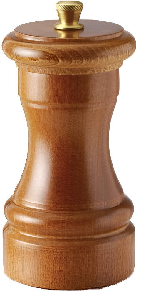 Tre Spade - 10 cm Dark Italian Beech Wood Pepper Mill, Pack of 3 - 43665