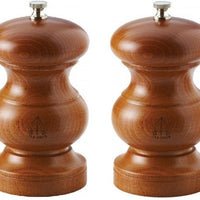 Tre Spade - 13 cm Nut Colour Seasoned Beech Wood Chili Grinder, Pack of 2 - 43696