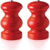 Tre Spade - 13 cm Red Seasoned Beech Wood Chili Grinder, Pack of 2 - 43697 - DISCONTINUED