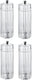 Tre Spade - 15 cm Acrylic Resin Diamond-Shaped Salt Mill, Pack of 3 - 43704