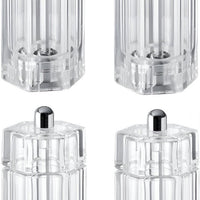 Tre Spade - 15 cm Acrylic Resin Diamond-Shaped Salt Mill, Pack of 4 - 43704