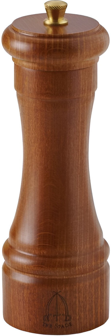 Tre Spade - 15 cm Dark Italian Beech Wood Pepper Mill, Pack of 3 - 43666