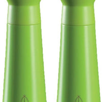 Tre Spade - 15 cm Green Beech Wood Salt Mill, Pack of 2 - 43707