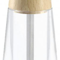 Tre Spade - 15 cm Light Beech Wood & Acrylic Resin Base Pepper Mill, Pack of 2 - 43669