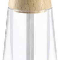 Tre Spade - 15 cm Light Beech Wood & Acrylic Resin Base Salt Mill, Pack of 2 - 43698