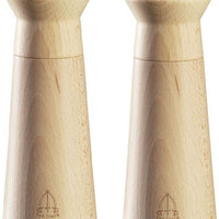 Tre Spade - 15 cm Light Beech Wood Salt Mill, Pack of 2 - 43705