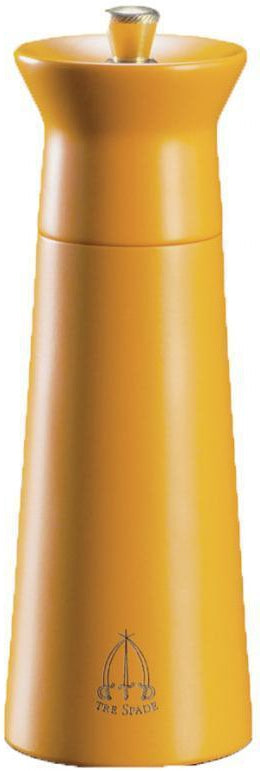 Tre Spade - 15 cm Orange Beech Wood Pepper Mill, Pack of 3 - 43689