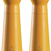 Tre Spade - 15 cm Orange Beech Wood Salt Mill, Pack of 2 - 43708