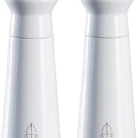 Tre Spade - 15 cm White Beech Wood Salt Mill, Pack of 2 - 43706